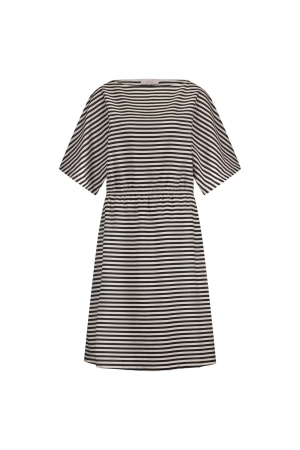 Studio Anneloes Studio Anneloes wilma stripe dress 12899 Jurk 1190 off white/black