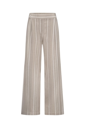 Studio Anneloes Studio Anneloes fardeau gold stripe trousers 12995 Broek 2200 latte
