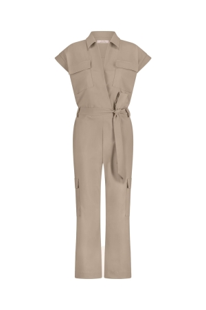 Studio Anneloes Studio Anneloes nancy cargo jumpsuit 12858 Jumpsuit 2200 latte