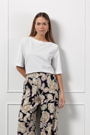 Studio Anneloes Studio Anneloes zoya top 12929 T-shirt Korte mouw 1100 off white