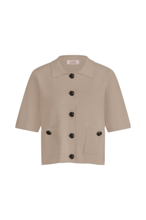 Studio Anneloes Studio Anneloes kenzia ssl cardigan 12935 Vest 2200 latte