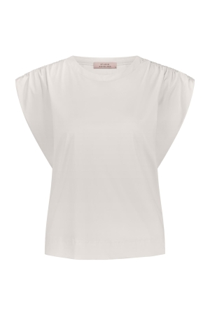 Studio Anneloes Studio Anneloes lois top 12986 T-shirt Korte mouw 1700 ecru