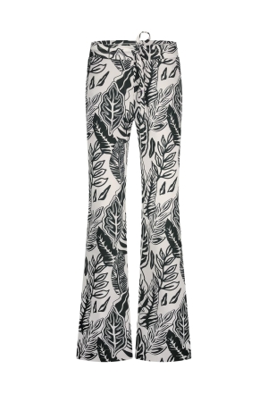 Studio Anneloes Studio Anneloes abigail leaves trousers 12988 Broek 1769 ecru/dark blue