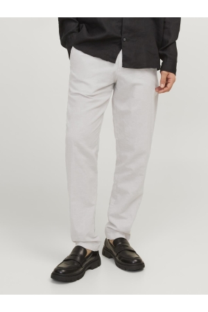 Jack & Jones Jack & Jones jpstace summer linen blend chino pant sn Chino crockery melange