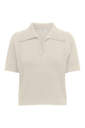Only Only onlcosima ss structure polo knt noos Poloshirts birch