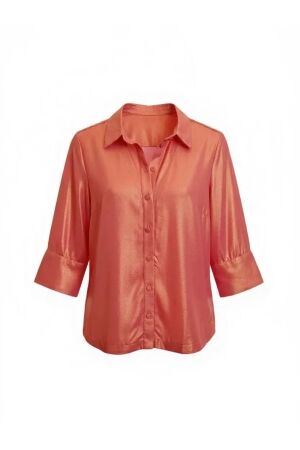 ZIP73 ZIP73 blouse cut-out w25/200/04/850 Blouse 850 metallic coral
