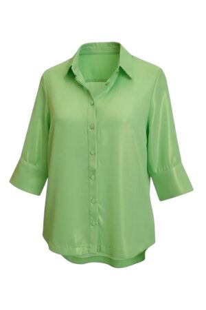 ZIP73 ZIP73 blouse cut-out w25/200/05/305 Blouse 305 metallic mint