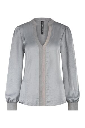 ZIP73 ZIP73 blouse fabric mix w25/204/04/020 Blouse 020 light grey