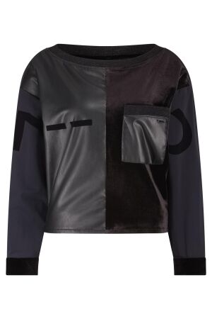 ZIP73 ZIP73 sweater w25/222/01/005 Sweater 005 black velvet