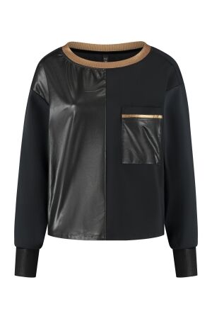 ZIP73 ZIP73 sweater w25/222/03/710 Sweater 710 black/metallic gold