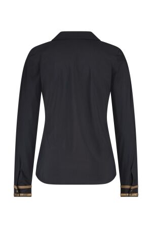 ZIP73 ZIP73 top leather tape w25/229/03/014 T-shirt Lange mouw 014 black/toffee