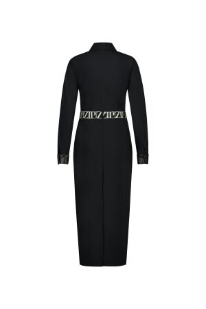 ZIP73 ZIP73 longdress zip w25/622/01/001 Jurk 001 black