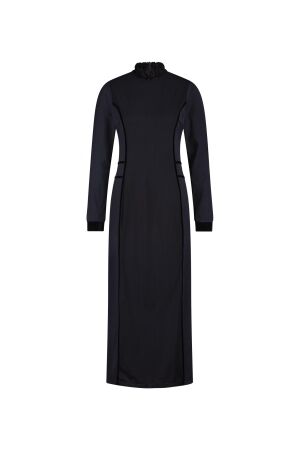 ZIP73 ZIP73 longdress velvet w25/634/01/001 Jurk 001 black