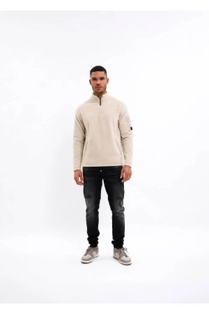 Malelions Malelions fleece half zip sweater mm1-aw25-36 Sweater 099 sand 099 Sand