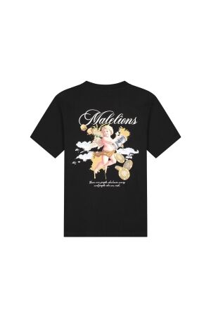 Malelions Malelions angel t-shirt mm1-aw25-47 Print T-shirts 900 black