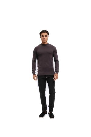 Malelions Malelions knitted crewneck mm3-aw25-05 Trui 696 mulch brown