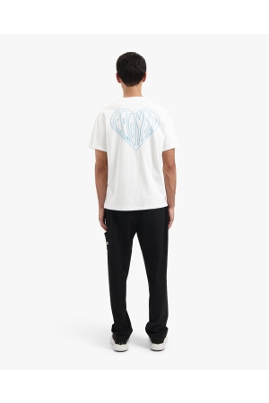 Croyez Homme Croyez Homme stitched heart cr1-pf25-15 Print T-shirts 2900 black