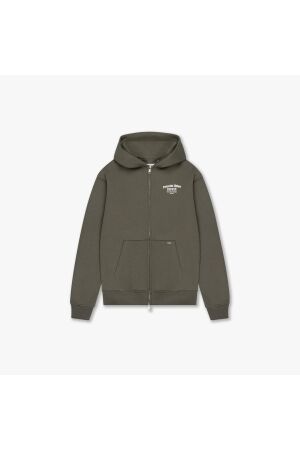 Croyez Homme Croyez Homme fraternit? zip-hoodie cr1-fw25-03 Hoodies 2401 dusty olive