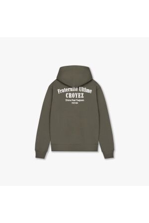 Croyez Homme Croyez Homme fraternit? zip-hoodie cr1-fw25-03 Hoodies 2401 dusty olive