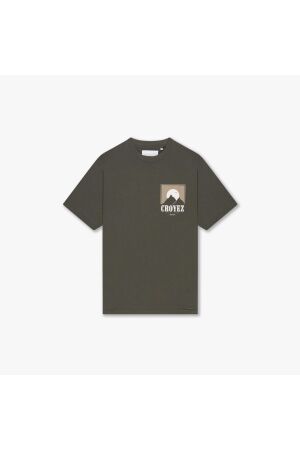 Croyez Homme Croyez Homme slopes t-shirt cr1-fw25-43 Print T-shirts 2401 dusty olive