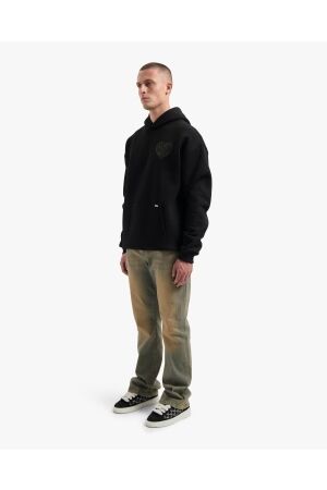 Croyez Homme Croyez Homme stitched heart hoodie cr2-fw25-19 Hoodies 2900 black 2900 Black