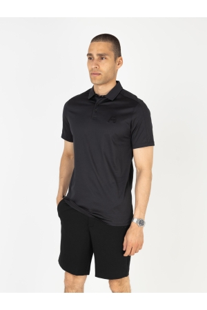 AB Lifestyle AB Lifestyle premium interlock polo ab.ss25054 Poloshirts jet black