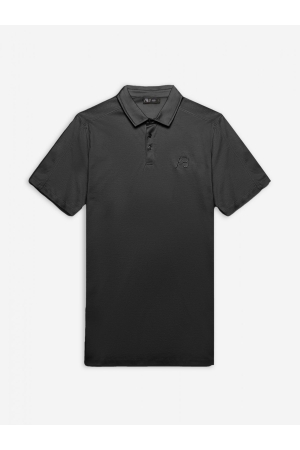 AB Lifestyle AB Lifestyle premium interlock polo ab.ss25054 Poloshirts jet black