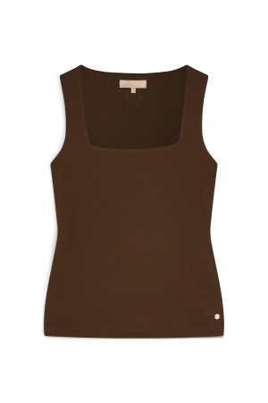 Josh V Josh V linde jv-2507-1109 Tops en Singlets 584 dark brown