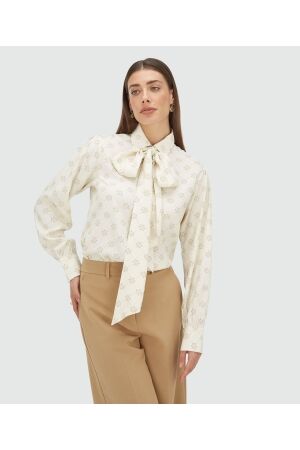 Josh V Josh V sydney jv-2508-0107 Blouse 544 creme white light brown
