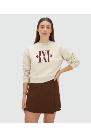 Josh V Josh V ebah jv-2508-0801 Sweater 445 light ecru melange