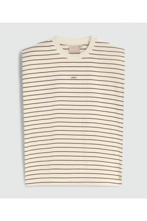 Josh V Josh V sue jv-2508-1101 T-shirt Korte mouw 583 creme white dark brown