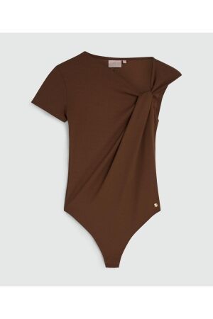 Josh V Josh V levina jv-2508-1107 T-shirt Korte mouw 584 dark brown