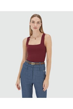 Josh V Josh V linde jv-2510-1102 Tops en Singlets 427 berry red 427 berry red