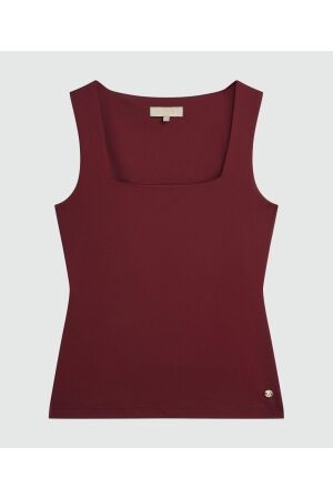 Josh V Josh V linde jv-2510-1102 Tops en Singlets 427 berry red