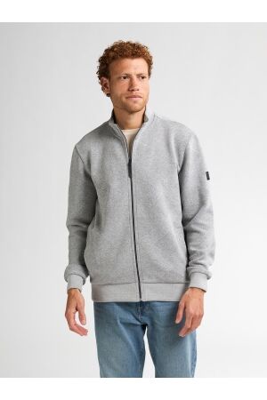 Petrol Petrol sweater collar zip m-3050-swc315 Vest 9038 light grey melee