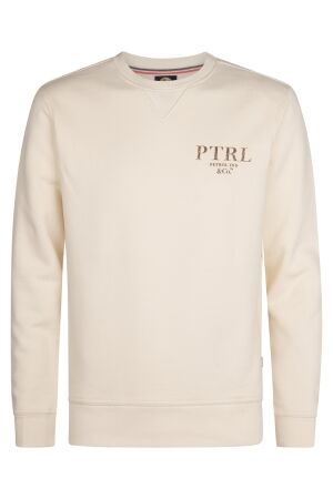 Petrol Petrol sweater round neck m-3050-swr347 Sweater 1108 raw sand