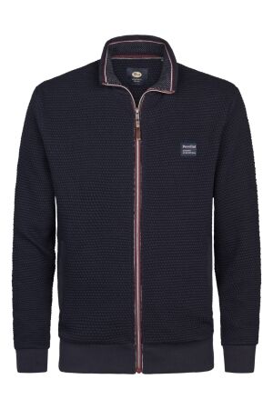 Petrol Petrol sweater collar zip m-3050-swc343 Vest 5092 royal navy