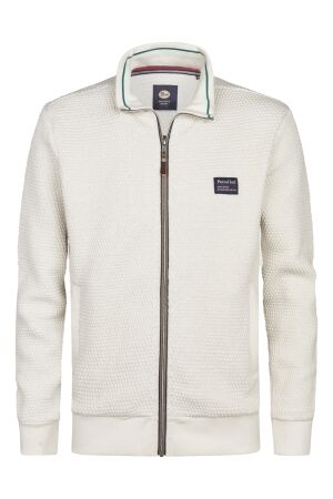Petrol Petrol sweater collar zip m-3050-swc343 Vest 0009 antique white melee