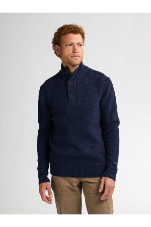 Petrol Petrol knitwear collar m-3050-kwc226 Trui 5090 deep capri 5090 deep capri