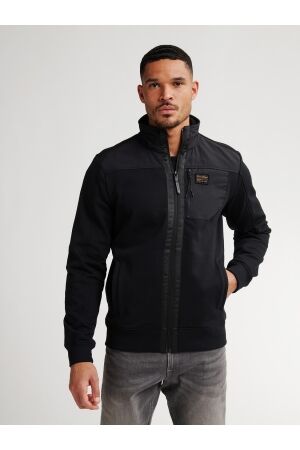 Petrol Petrol sweater collar zip m-3050-swc323 Vest 9111 deep black