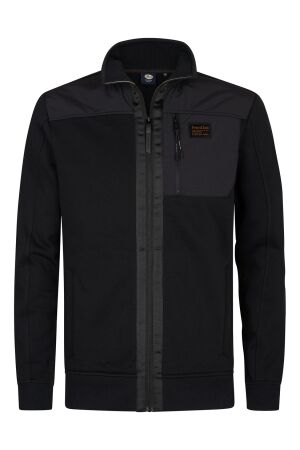 Petrol Petrol sweater collar zip m-3050-swc323 Vest 9111 deep black