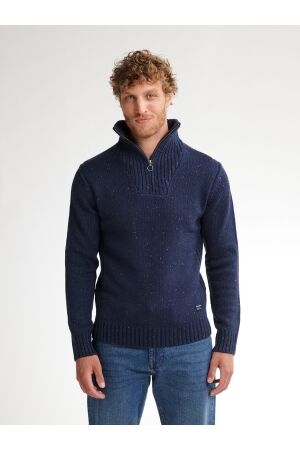 Petrol Petrol knitwear collar m-3050-kwc258 Trui 5090 deep capri 5090 deep capri