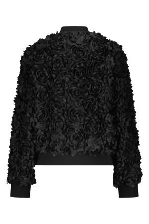 Tramontana Tramontana bomber jacket 3d flowers  c02-18-801 Jackets 009000-black