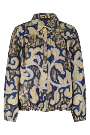Tramontana Tramontana blouse modern rococo tie detail c15-18-301 Blouse 009995-printblues