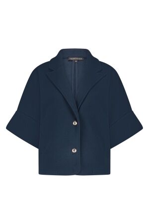 Tramontana Tramontana short-sleeve jacket paspel collar  q01-18-801 Jackets 005032-midnight 005032-Midnight