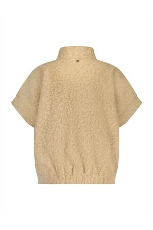 Tramontana Tramontana boucl? short-sleeve jacket  q03-18-802 Jackets 002801-camelmelange