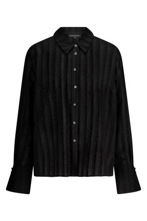 Tramontana Tramontana blouse rhinestones  o04-18-301 Blouse 009000-black