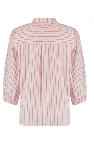 Tramontana Tramontana striped blouse rhinestones c33-16-301 flash Blouse 004100-pink