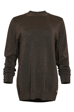 Maicazz Maicazz road wi25.70.212 T-shirt Lange mouw brown lurex