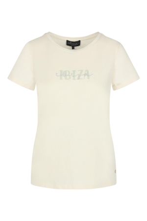 Elvira Casuals Elvira Casuals t-shirt ibiza e3 25-005 T-shirt Korte mouw 796 ecru